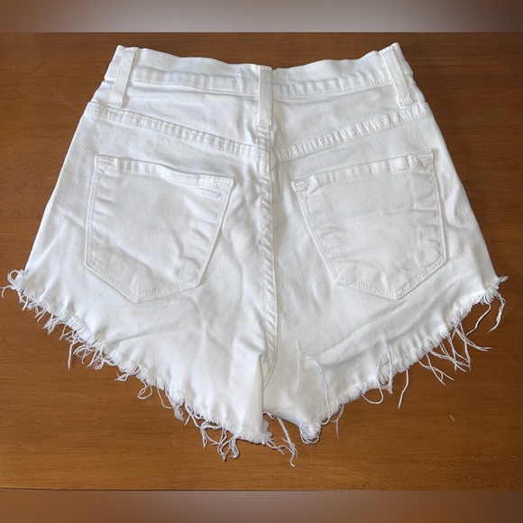 White Jean Shorts - Size Small - Picture 2 of 4